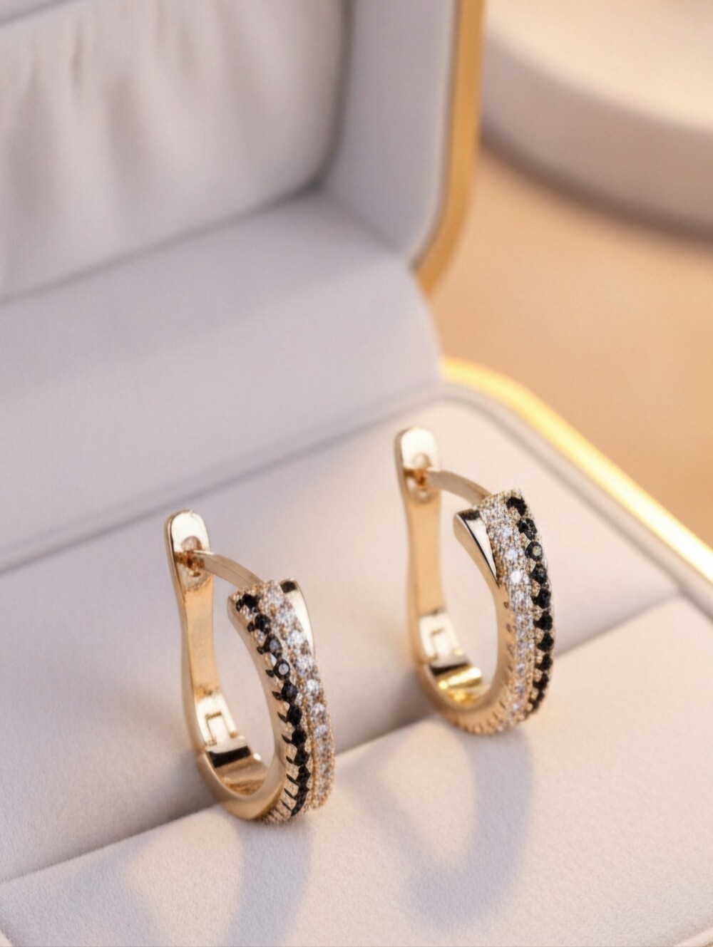 Elegant Black Spinel Earrings